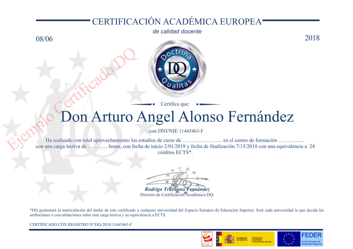 Certificado Doctrina Qualitas TOP aul@